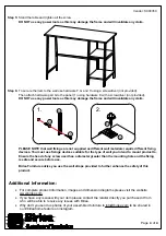 Предварительный просмотр 5 страницы Birlea URBAN STUDY DESK Assembly Instructions