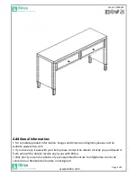 Предварительный просмотр 4 страницы Birlea Valencia 2 Drawer Sideboard Assembly Instructions