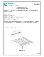 Preview for 1 page of Birlea VALENTINO 2 DRAWER Assembly Instructions Manual