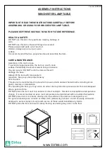 Preview for 2 page of Birlea WINCHESTER LAMP TABLE Assembly Instructions Manual