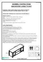 Предварительный просмотр 2 страницы Birlea WINCHESTER LARGE TV UNIT Assembly Instructions Manual