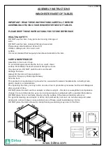 Предварительный просмотр 2 страницы Birlea WINCHESTER NEST OF TABLES Assembly Instructions Manual