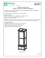 Birlea Woburn 1 Door 1 Drawer Wardrobe Assembly Instructions предпросмотр