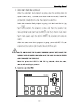 Предварительный просмотр 39 страницы Birmingham WSG1640AHD Operating Manual