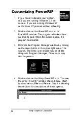 Preview for 30 page of Birmy Graphics PowerRIP Stylus Installation And Operation Manual