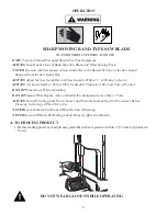 Preview for 9 page of BIRO 3334SS Operating And Service Manual