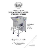 BIRO AFMG-24 Operating And Service Manual предпросмотр