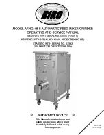 Preview for 1 page of BIRO AFMG-48-II Operating And Service Manual