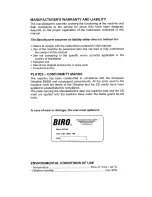 Предварительный просмотр 6 страницы BIRO B300m Installation - Use - Maintenance