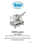 BIRO B350 Comfort Installation, Use & Maintenance Manual предпросмотр