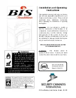 BIS TRADITION Installation And Operating Instructions Manual предпросмотр