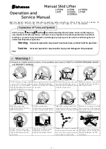 Preview for 1 page of Bishamon LV50W Operation And Service Manual