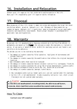 Preview for 28 page of Bishamon MUL30 Operation Manual