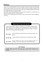 Preview for 2 page of Bishamon NSA3500N Operation And Service Manual