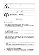 Предварительный просмотр 7 страницы Bishamon NSA3500N Operation And Service Manual