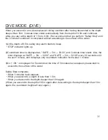 Preview for 31 page of Bism Dive Demo Solis Operating Manual