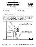 Предварительный просмотр 1 страницы Bison BA894 Instruction Manual