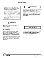 Preview for 9 page of Bison NVH-150-T Operator'S Manual