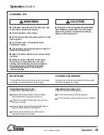 Preview for 14 page of Bison NVH-150-T Operator'S Manual