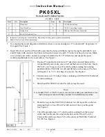 Предварительный просмотр 1 страницы Bison PK05XL Instruction Manual