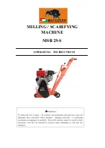 Preview for 1 page of Bisonte MSB 25-S Operating Instructions Manual