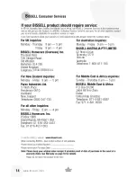 Preview for 14 page of Bissell 12R8 Series User Manual