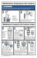 Предварительный просмотр 8 страницы Bissell 1305 SERIES User Manual