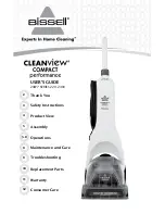 Bissell 20W7 SERIES CleanView Compact Performance User Manual предпросмотр