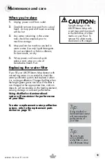 Preview for 9 page of Bissell 23B6-F SERIES User Manual