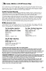 Preview for 11 page of Bissell 23B6-F SERIES User Manual