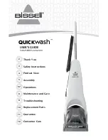 Bissell 54K2 SERIES QuickWash User Manual предпросмотр