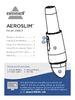 Bissell AEROSLIM 29869 Manual предпросмотр