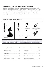 Preview for 3 page of Bissell AEROSWIFT 2612 Series User Manual