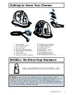 Preview for 5 page of Bissell BARKBATH 1844 SERIES User Manual