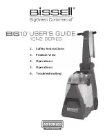 Preview for 1 page of Bissell BG10 10N2 Series User Manual