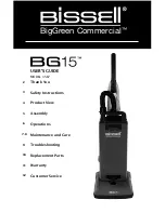 Bissell BG15 User Giude предпросмотр