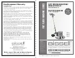 Preview for 1 page of Bissell BGTS-17 Safety, Operation And Maintenance Manual With Parts List