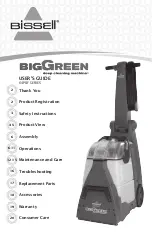 Bissell BigGreen 64P8F Series User Manual предпросмотр