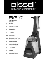 Bissell BigGreen Commercial BG10 User Manual предпросмотр