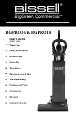 Bissell BigGreen Commercial BGPRO14 User Manual предпросмотр