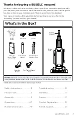 Preview for 3 page of Bissell Cleanview 20191 Series User Manual