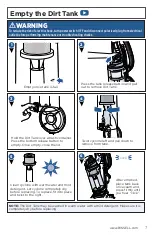 Предварительный просмотр 7 страницы Bissell CLEANVIEW 2486 Series User Manual