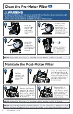 Предварительный просмотр 8 страницы Bissell CLEANVIEW 2486 Series User Manual