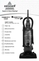 Предварительный просмотр 1 страницы Bissell CLEANVIEW 28F4 User Manual