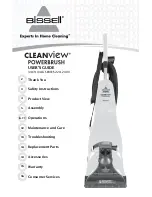 Bissell CLEANVIEW 34C9 SERIES User Manual предпросмотр