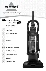 Предварительный просмотр 1 страницы Bissell CLEANview CYCLONI pet 42N4 Series User Manual