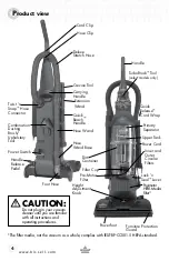 Предварительный просмотр 4 страницы Bissell CLEANview CYCLONI pet 42N4 Series User Manual