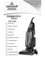 Bissell Cleanview Helix 82H1 Series User Manual предпросмотр