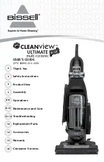 Предварительный просмотр 1 страницы Bissell Cleanview Pet Ultimate 22T2 Series User Manual