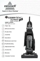 Bissell Cleanview Pet Ultimate 58K5 Series User Manual предпросмотр